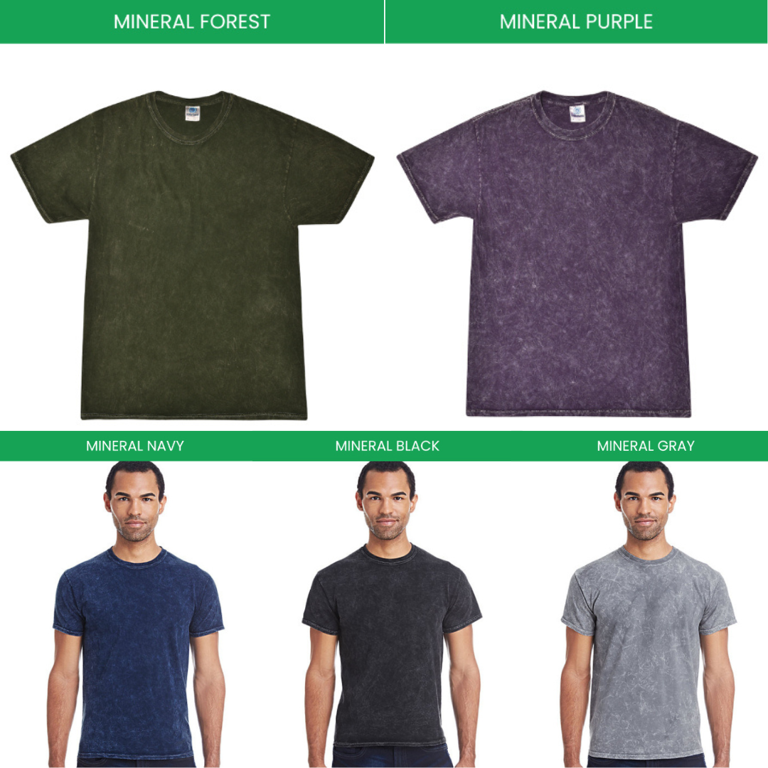 Mineral Wash T shirt Color Chart - Hatsune Miku Merch