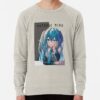 ssrcolightweight sweatshirtmensoatmeal heatherfrontsquare productx1000 bgf8f8f8 15 - Hatsune Miku Merch