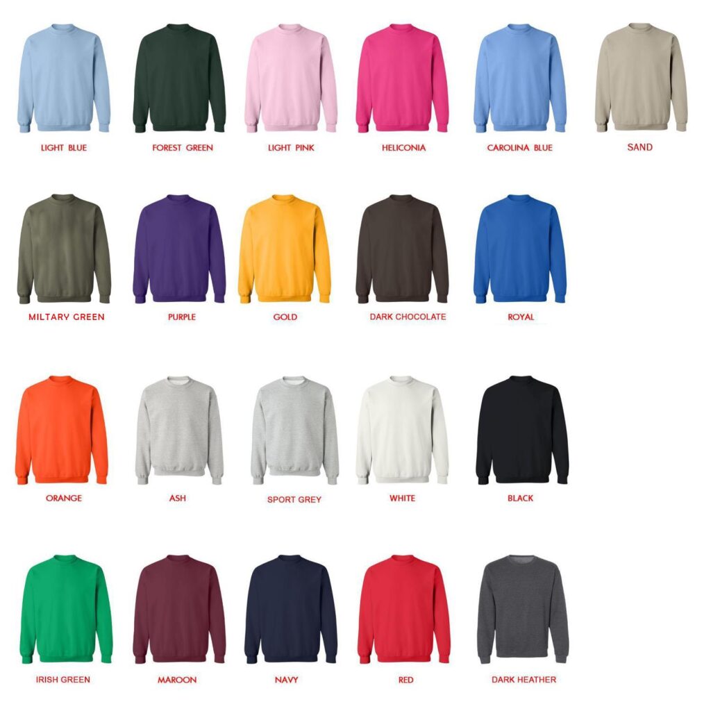 sweatshirt color chart - Hatsune Miku Merch
