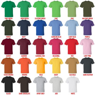 t shirt color chart - Hatsune Miku Merch