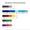 tank top color chart - Hatsune Miku Merch